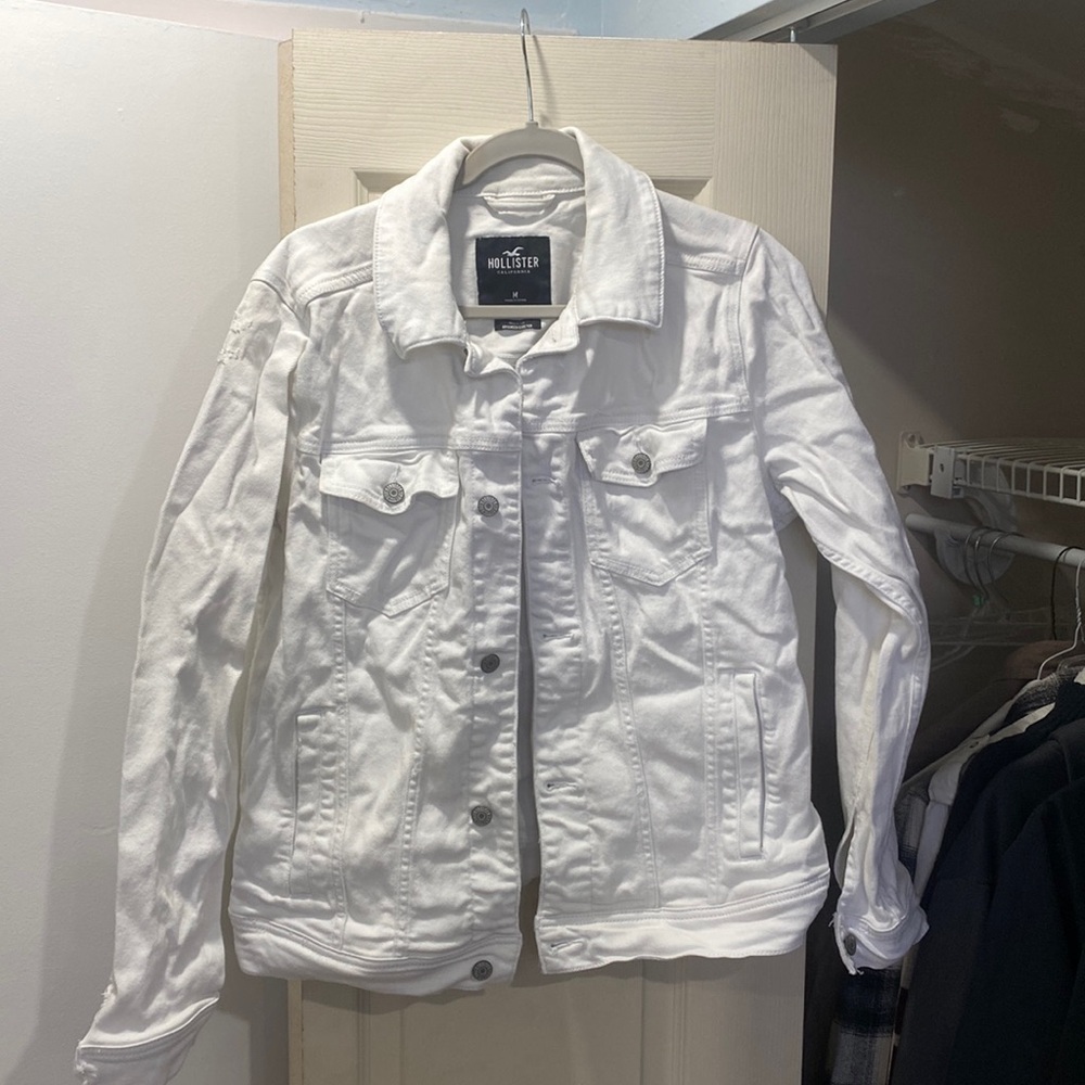 White jean jacket